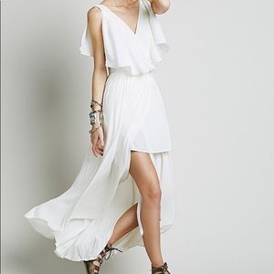 Free People Fiona white maxi dress
